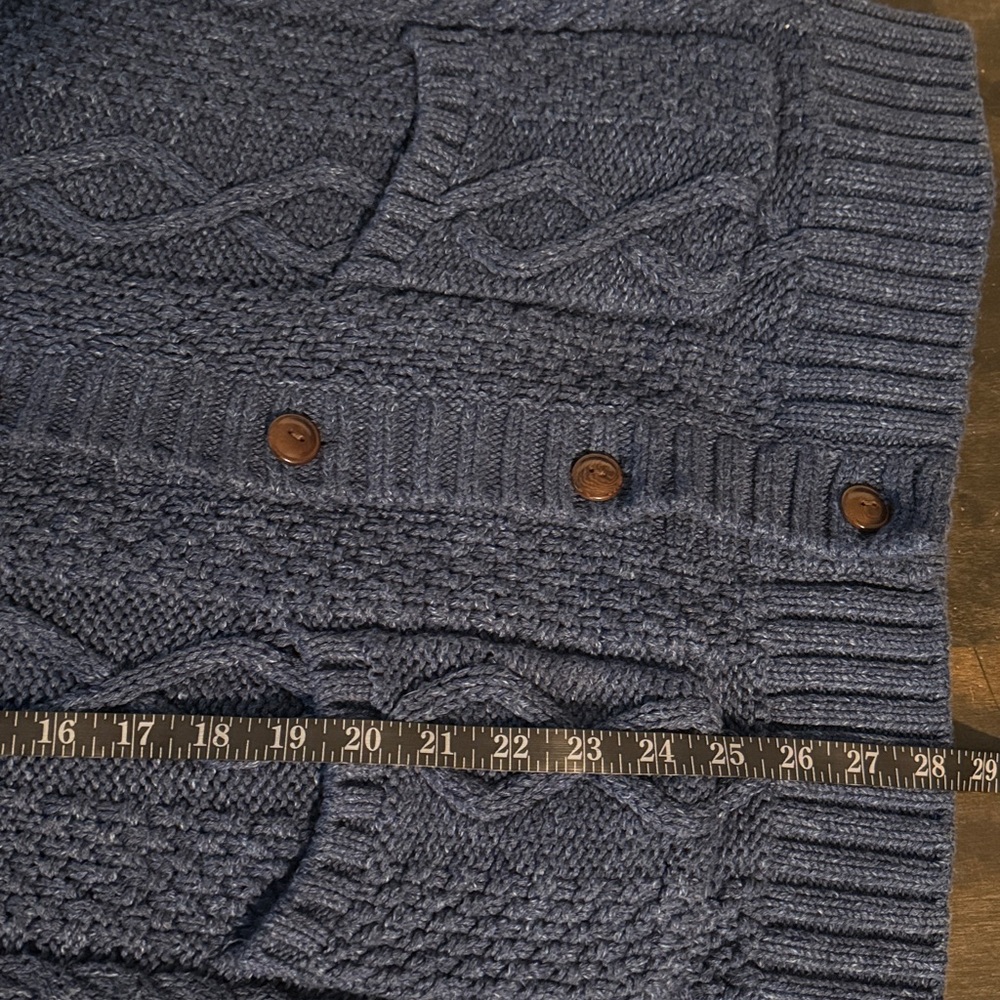 J. Crew Navy Blue Men's Shawl Cardigan Sweater - Picture 8 of 8